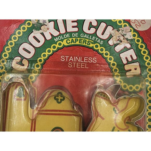 Vintage The Lone Toy Tree Cookie Cutters Church Cross Angel Rooster Made In USA - Picture 2 of 5